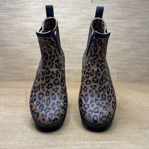 TRETORN Lina 2 Ankle Rain boots Women’s US 7 Leopard Print EUC